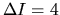 $\Delta I=4$