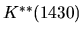 $K^{**}(1430)$