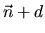 $\vec{n}+d$