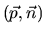 $(\vec{p},\vec{n})$