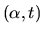 $(\alpha , t)$