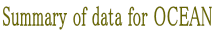Summary of data for OCEAN
