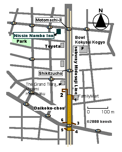 [Map around Daikokucho]
