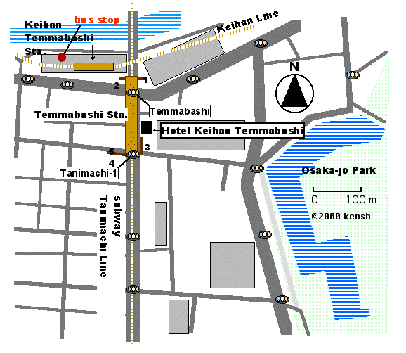 [Map around Temmabashi]