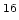$^{16}$