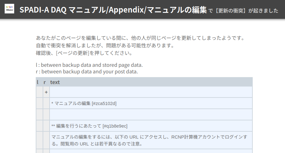 SPADI-A DAQ マニュアル/Appendix/マニュアルの編集 - SPADI Alliance